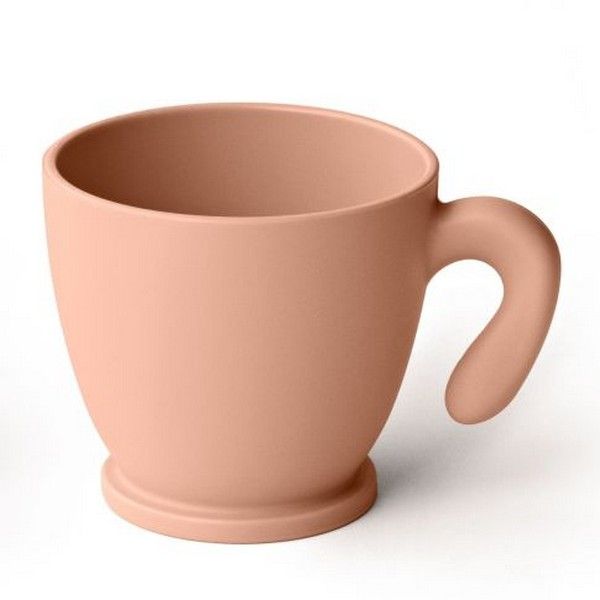 Taza de café línea chef color melocotón