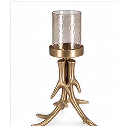 Portacandela Sagar oro H34 cm