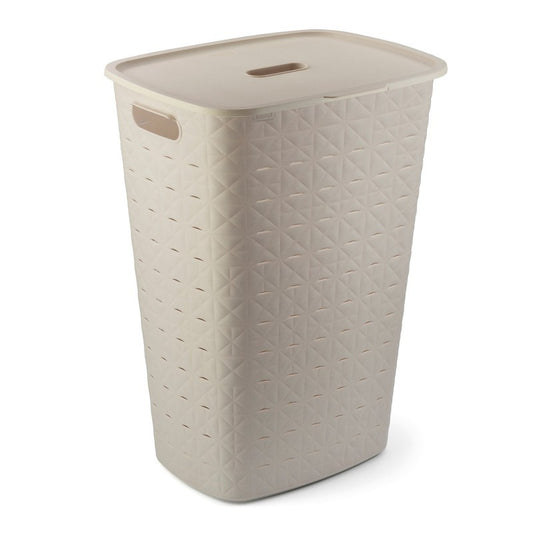 Curver Softex cream laundry basket 56l cm 42x31.6x60 h