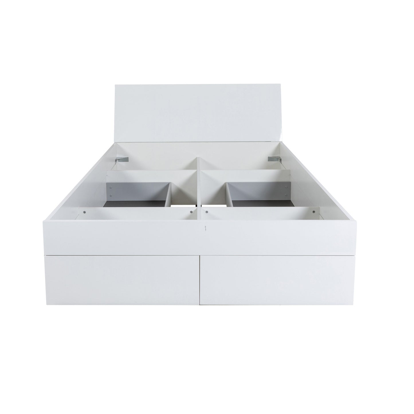 Queen-Size-Bett mit Stauraum und 4 Schubladen, 166 x 220 x 96 H