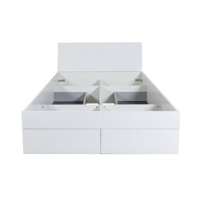 Queen-Size-Bett mit Stauraum und 4 Schubladen, 166 x 220 x 96 H