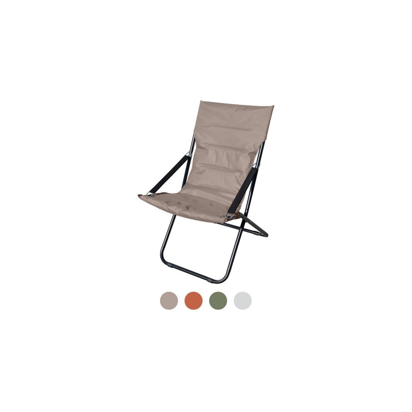 Canapone padded deckchair 60x47x92 cm assorted colours