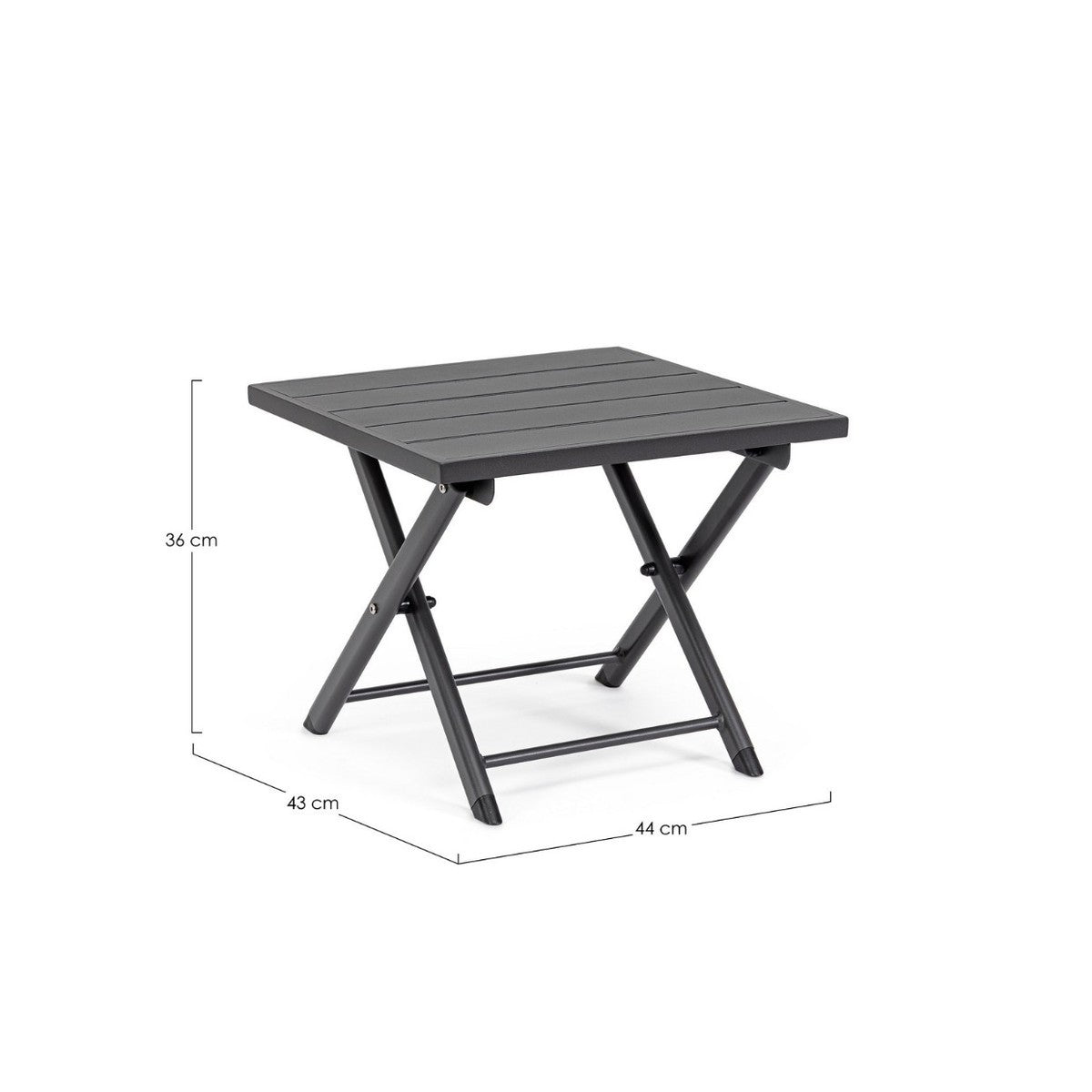 Mesa de centro Taylor gris Bizzotto 44x43x36h cm
