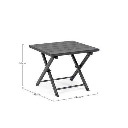 Mesa de centro Taylor gris Bizzotto 44x43x36h cm