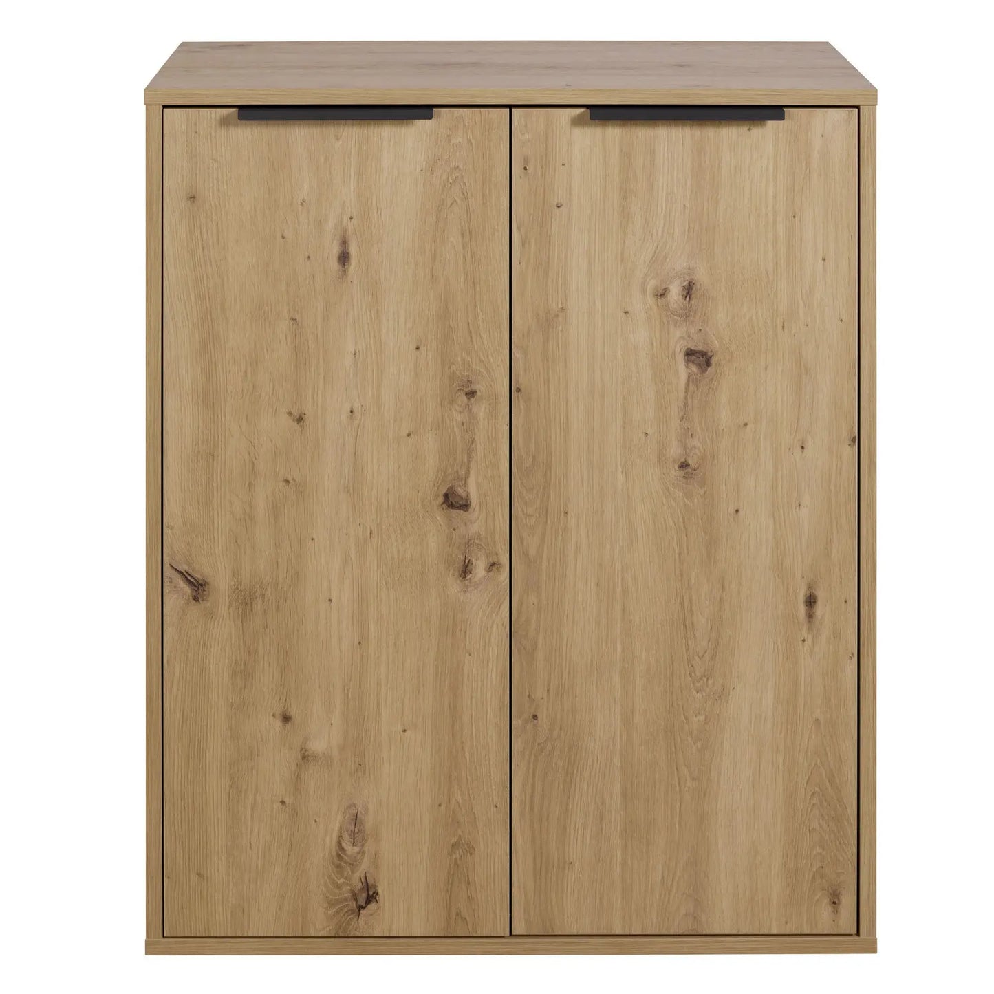 Mueble con 2 puertas artesanales de roble 72x35x87h cm