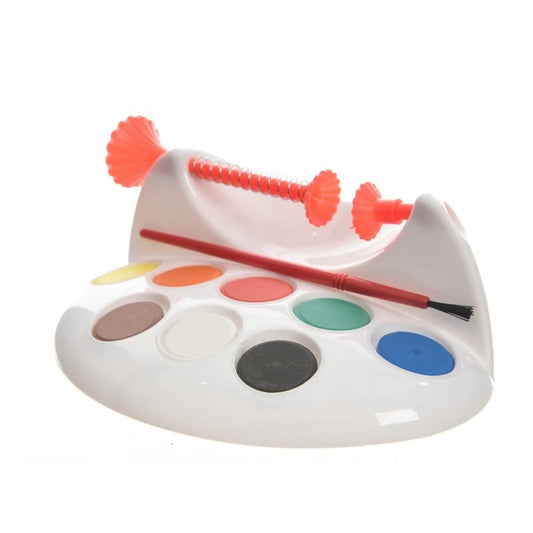 Set per decorare uova con portauova. 8 colori e pennello