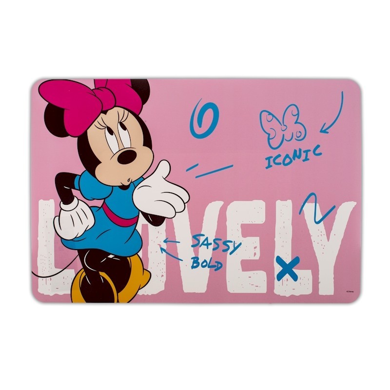 Disney Minnie Comeback placemat with assorted patterns