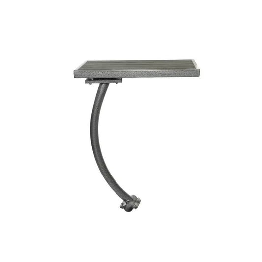 Tavolino laterale in polywood grigio 55 × 31 × H74 cm