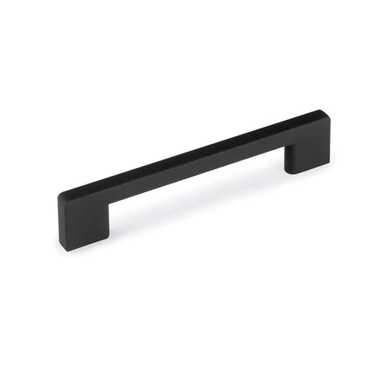 Stockholm furniture handle L150 mm, center distance 128 mm, ABS, Black painted