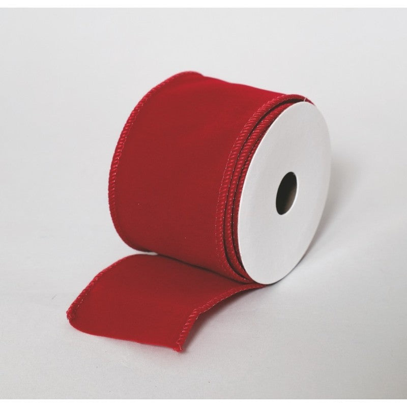 Nastro in velluto rosso 63 mm × 3 m
