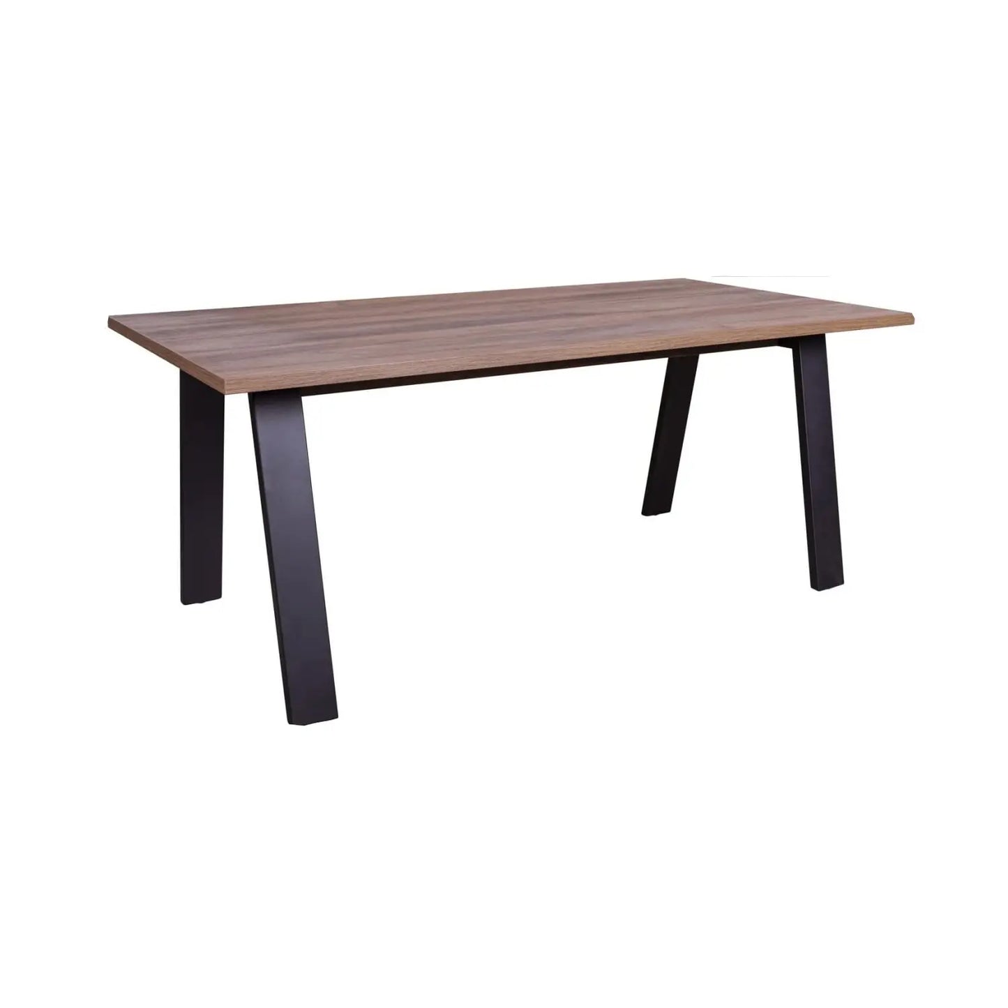 Da Vinci desk 180x90 cm black and Brera walnut