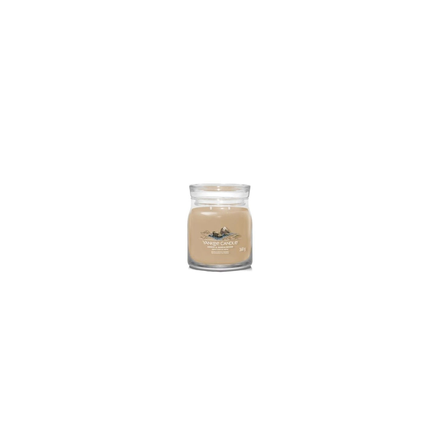 Kerze aus Bernstein und Sandelholz, 368 g
