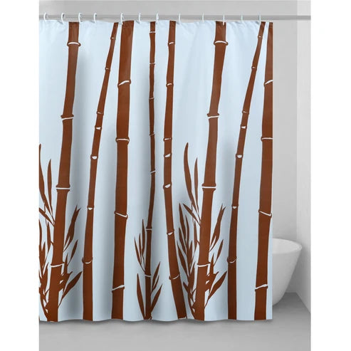 Tenda doccia Bamboo in PEVA 180 × 200 cm con ganci