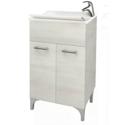 Wash basin with 2 doors measuring 50x50 cm, white oak colour