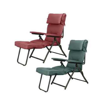 Padded deck chair 12 positions 172 x 61 x 43-106 h assorted colors