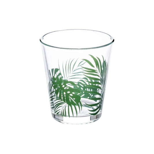 Palme verde vaso bajo 33 cl vaso transparente