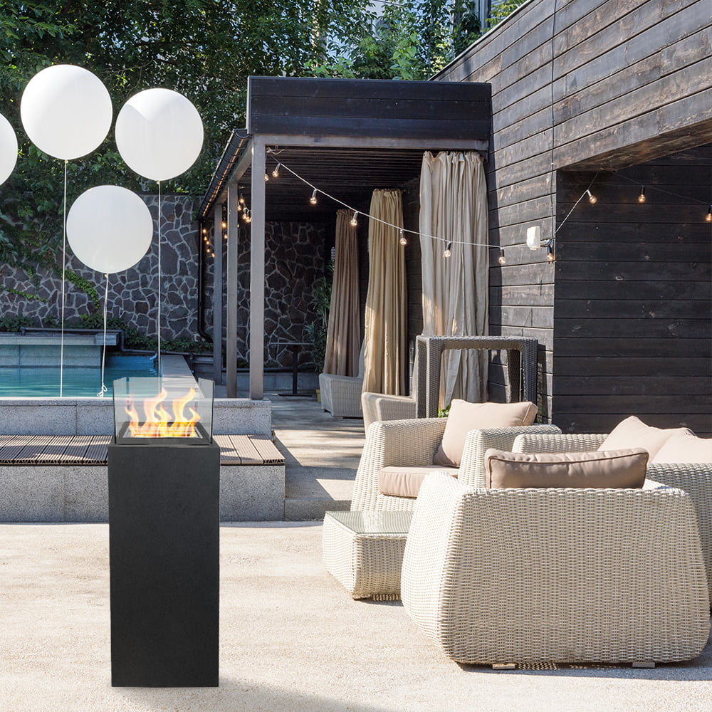 Camino a bioetanolo da terra Ischia Nero 40x40x115