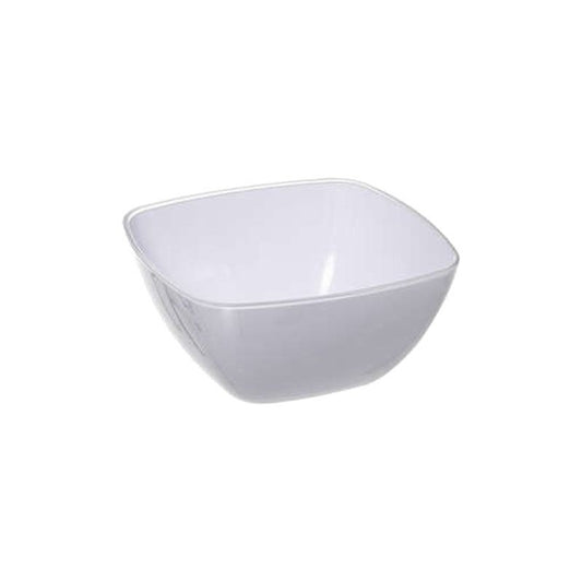 Quadratische Salatschüssel 14 cm weiß