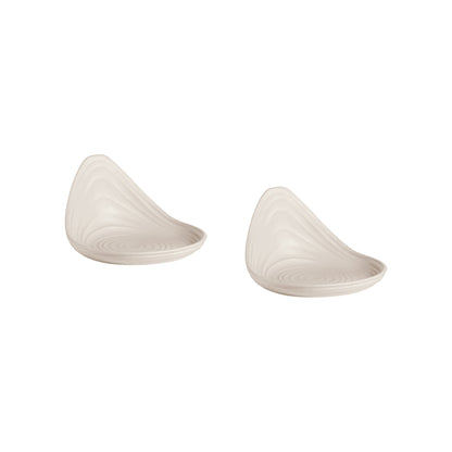 Set of 2 Tierra snack holders 12.3 x 12 x h 7.3 cm