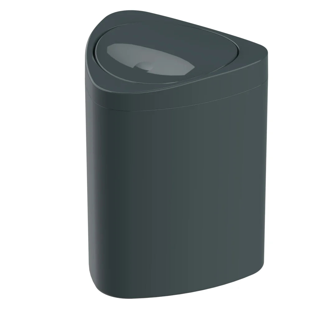 Cestino triangolare Pitagora grigio Granit 5 L 20 × 20 × H26 cm