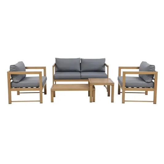 Conjunto de jardín Favignana efecto madera
