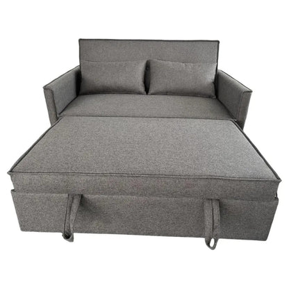 Schlafsofa Steven aus dunkelgrauem Stoff, 130×86×80 cm