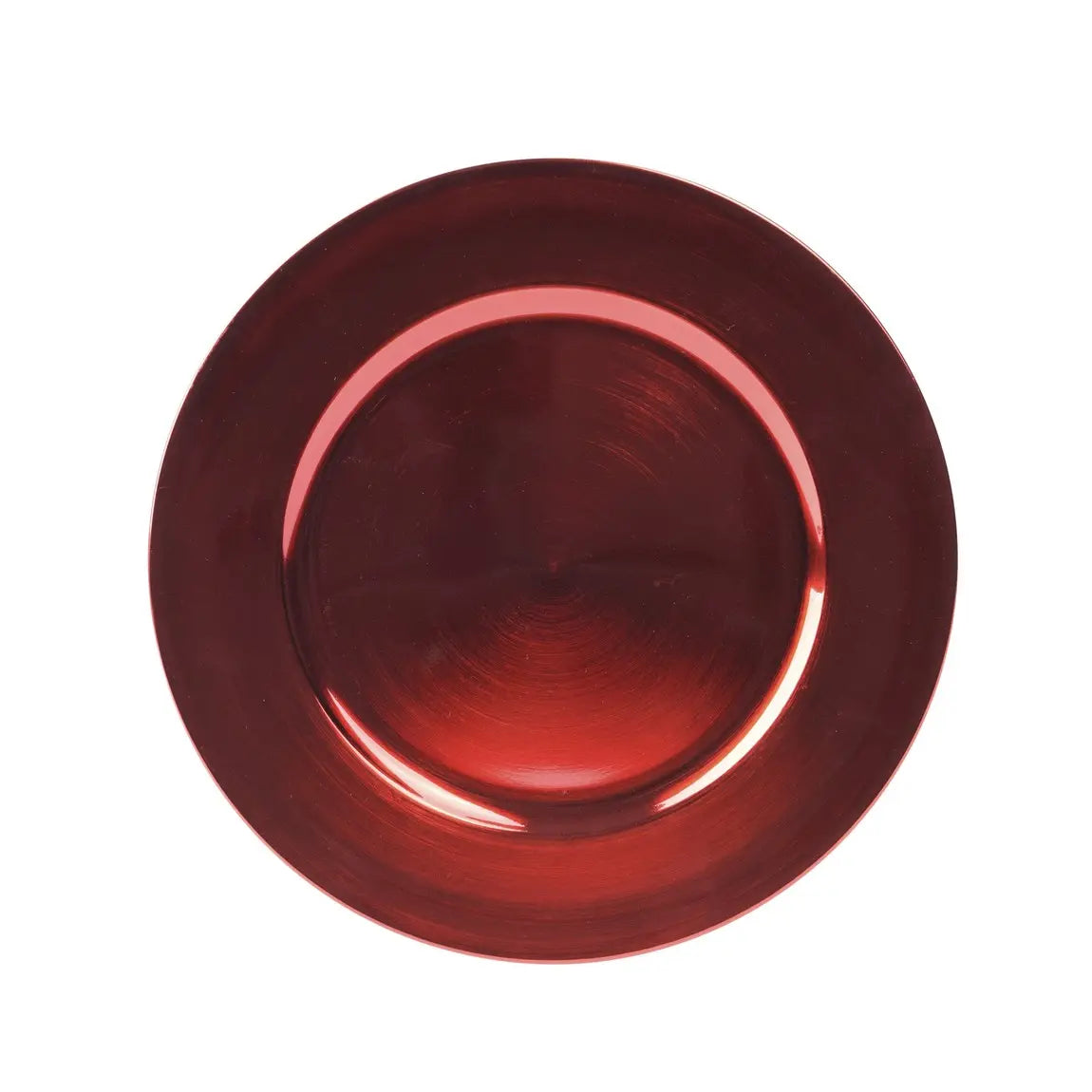 Piatto decorativo in plastica rosso Ø33 cm