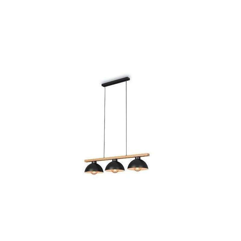 Pola3xe27 pendant lamp 98 cm black wood
