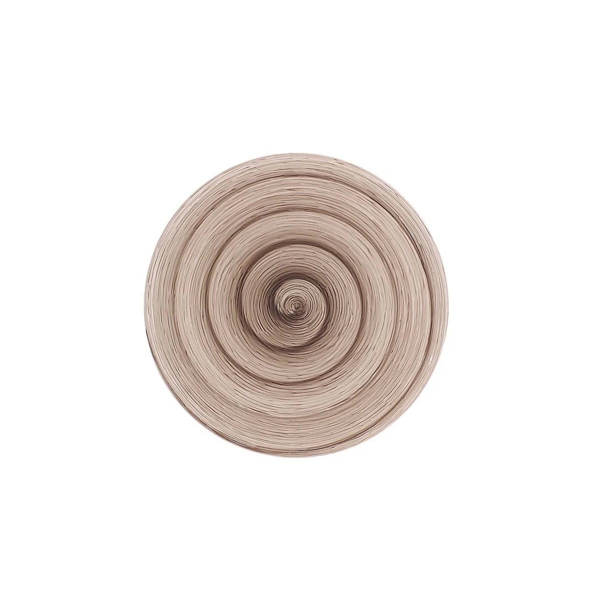 Plato de postre de mesa memento gris de cerámica pintada a mano Ø20,5 cm