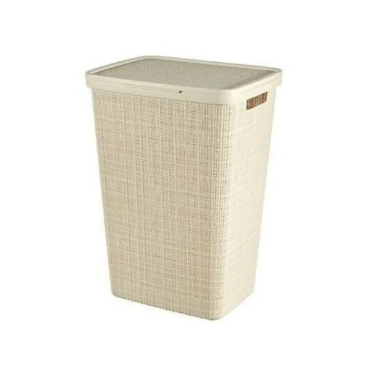 Curver Jute ivory laundry basket 58l cm 43x34x60 h