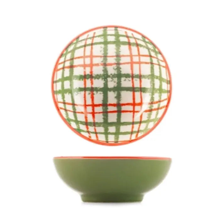 Coppetta poke in porcellana natalizia 7.5 cm- 1 pezzo assortito