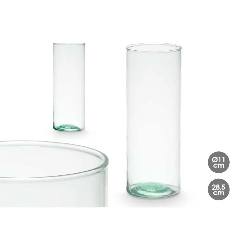 Recycled glass vase Ø11x28.5h