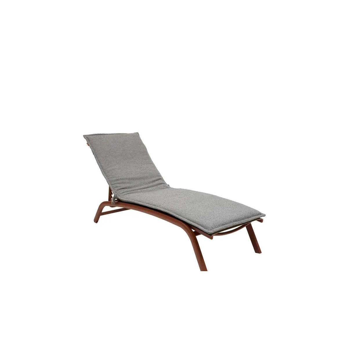 Solfia sunbed cushion silver gray 60 x 190 x 4 cm
