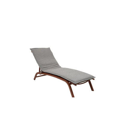 Solfia sunbed cushion silver gray 60 x 190 x 4 cm