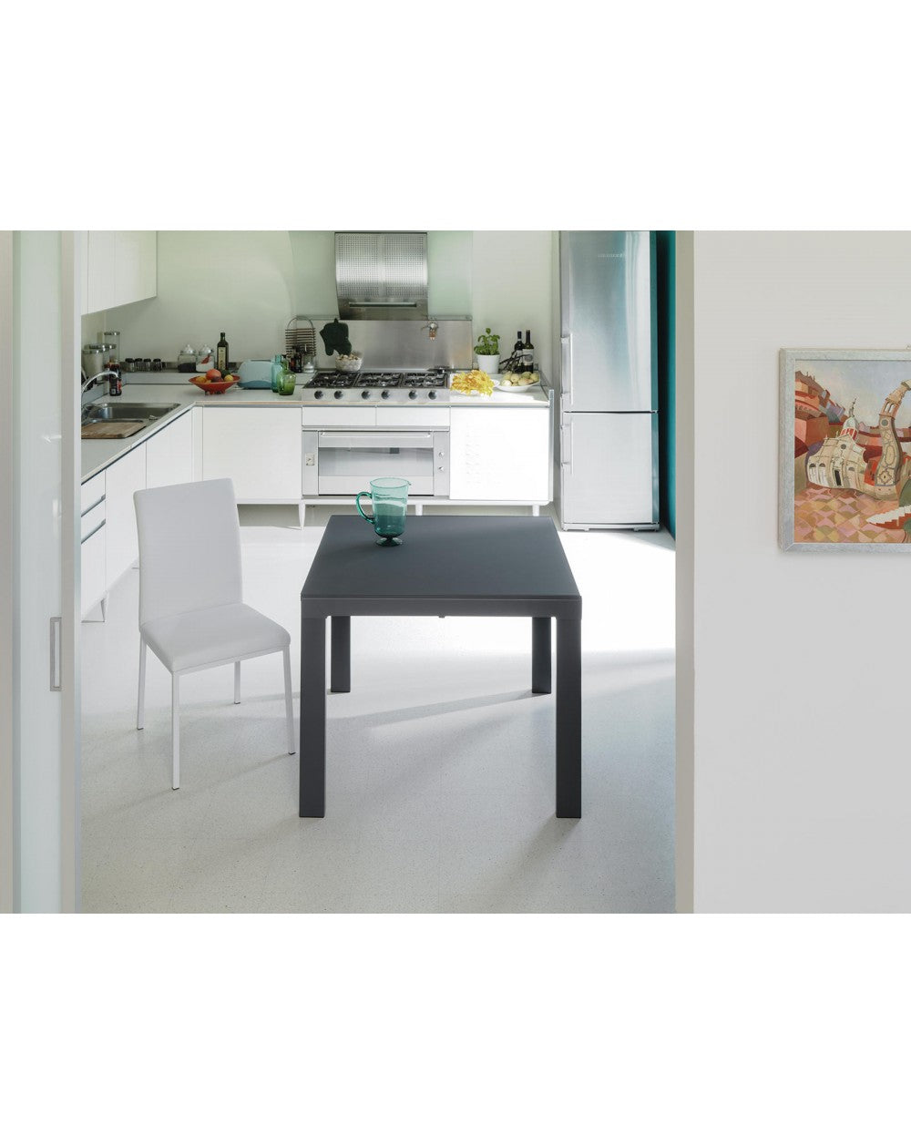 Tavolo Allungabile Grigio 90-163,5x90 cm - Banner