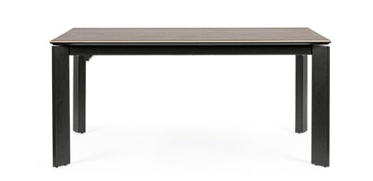 Tavolo allungabile Briva grigio nero