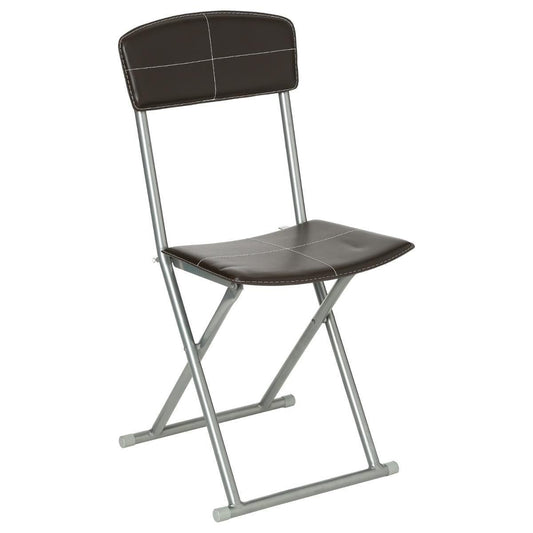 Brown folding chair 40.5x40x83h cm