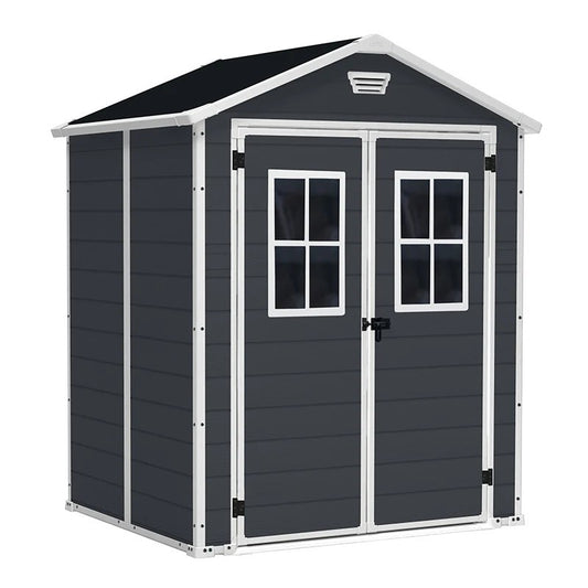 Casetta Keter Manor 6x5 grigio scuro cm 185x152x226 h