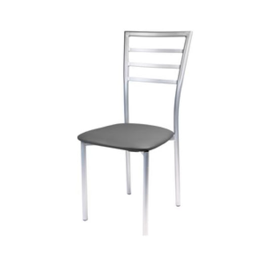 Sedia New Marta PVC grigia 41x48x92 cm