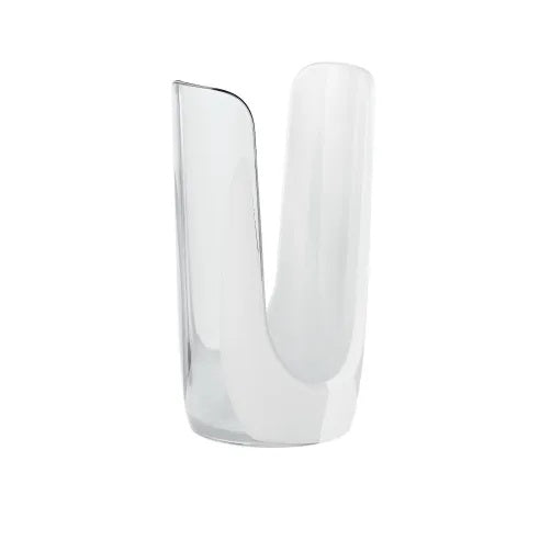 Portabicchieri vintage bicolore bianco