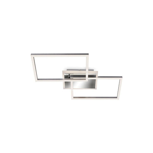 Rectangular LED ceiling light 50 cm 40w 4400lm chrome