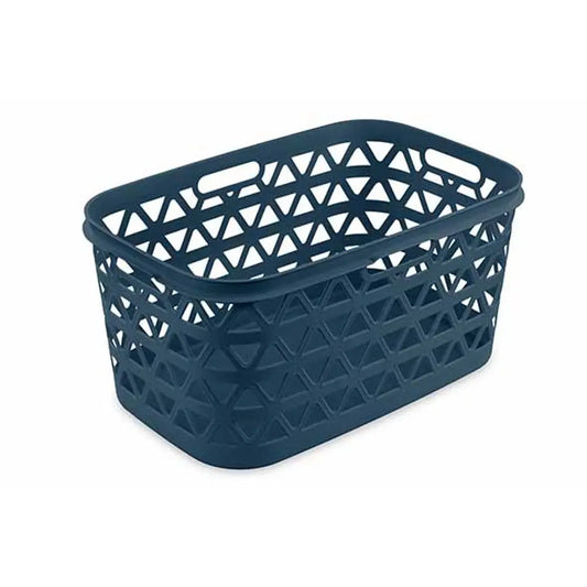 Oceana grey-blue laundry basket 45l cm 57.1x37.1x27.1 h