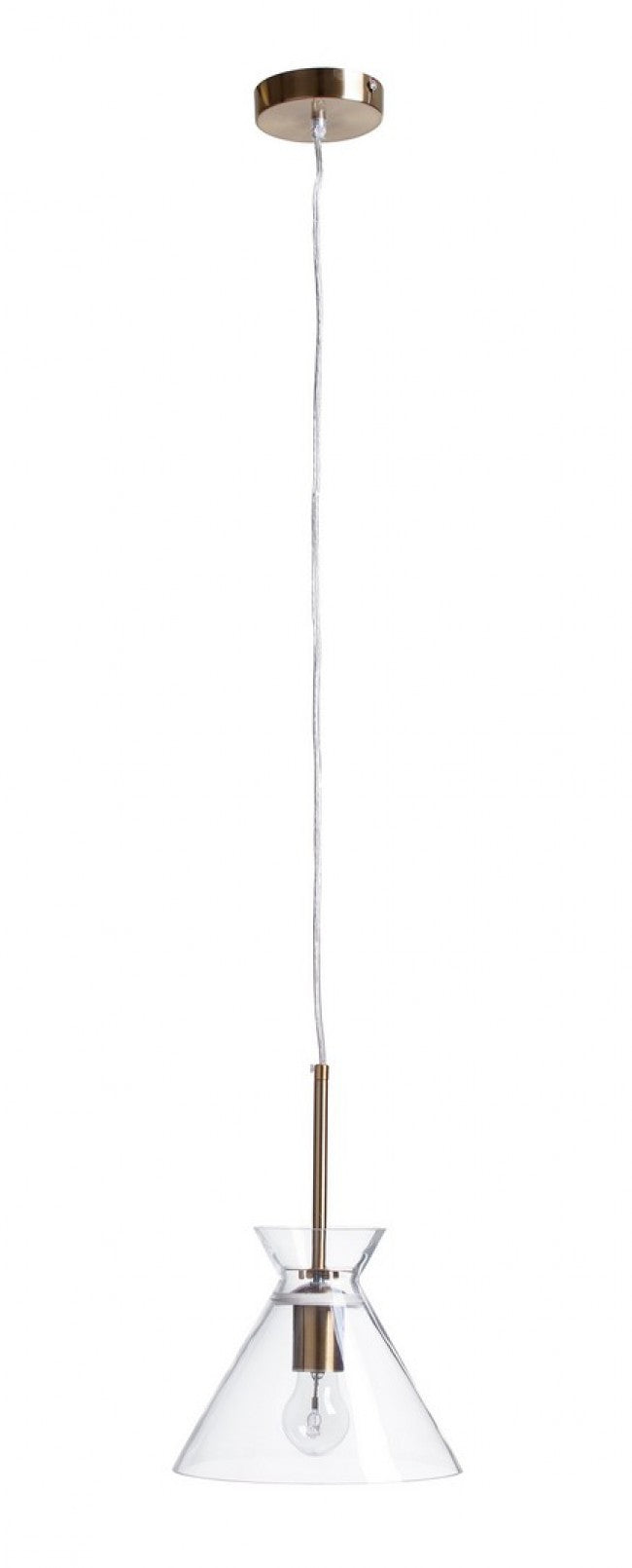 Lampadario 1 luce D.24x160h metallo