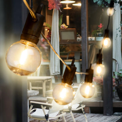 Catena solare 2,5x5m con 12 lampadine G40