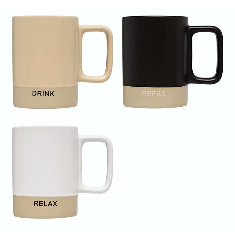 Mug Luca 36 cl ceramic assorted colours