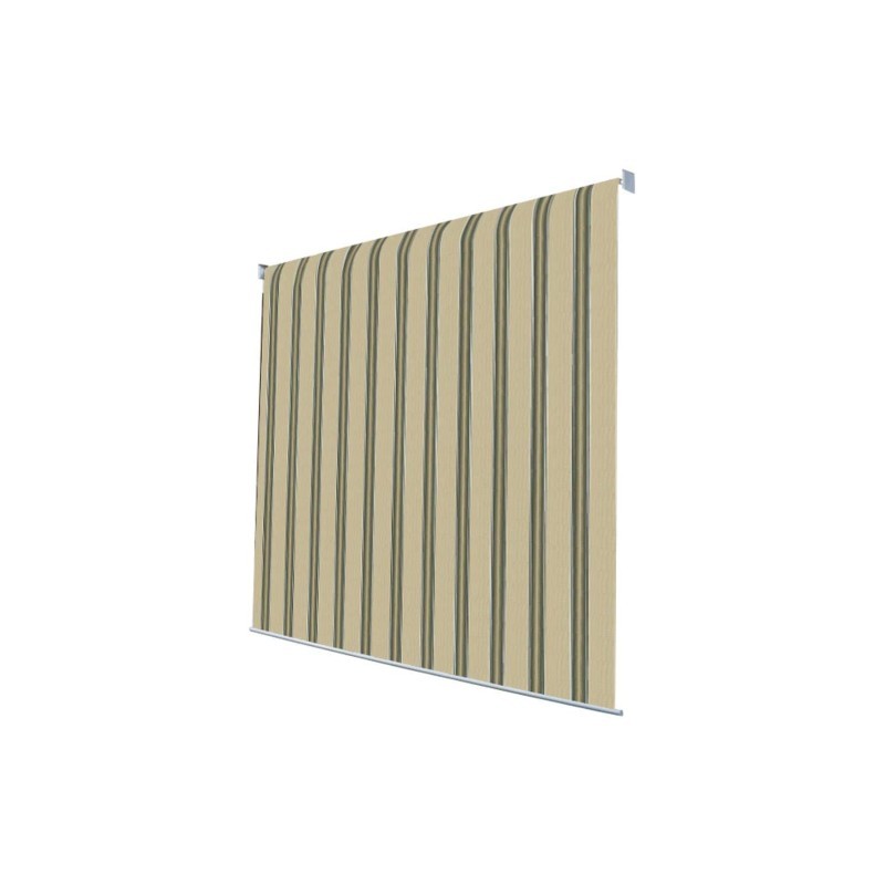Tenda a caduta con catenella Mykonos beige/verde 2x2,5 m