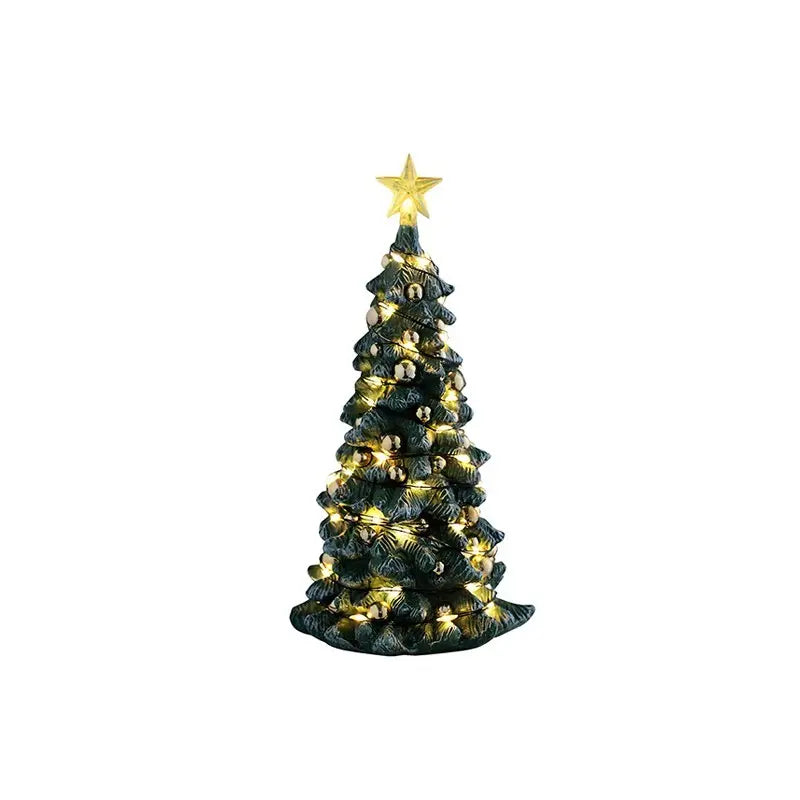 Albero di Natale innevato Lemax Snowy Christmas Tree con LED H16,5 cm