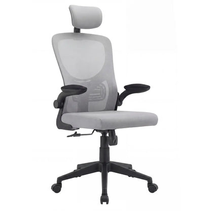 Poltrona ufficio Duke grigio chiaro 59x62xh.112-122 cm