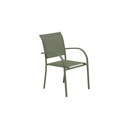 Stapelbarer Gartensessel Piazza lorbeergrün 56 x 65 x 88 cm