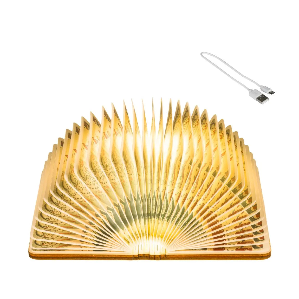 Lampada libro LED bianco caldo e freddo H8,5 cm